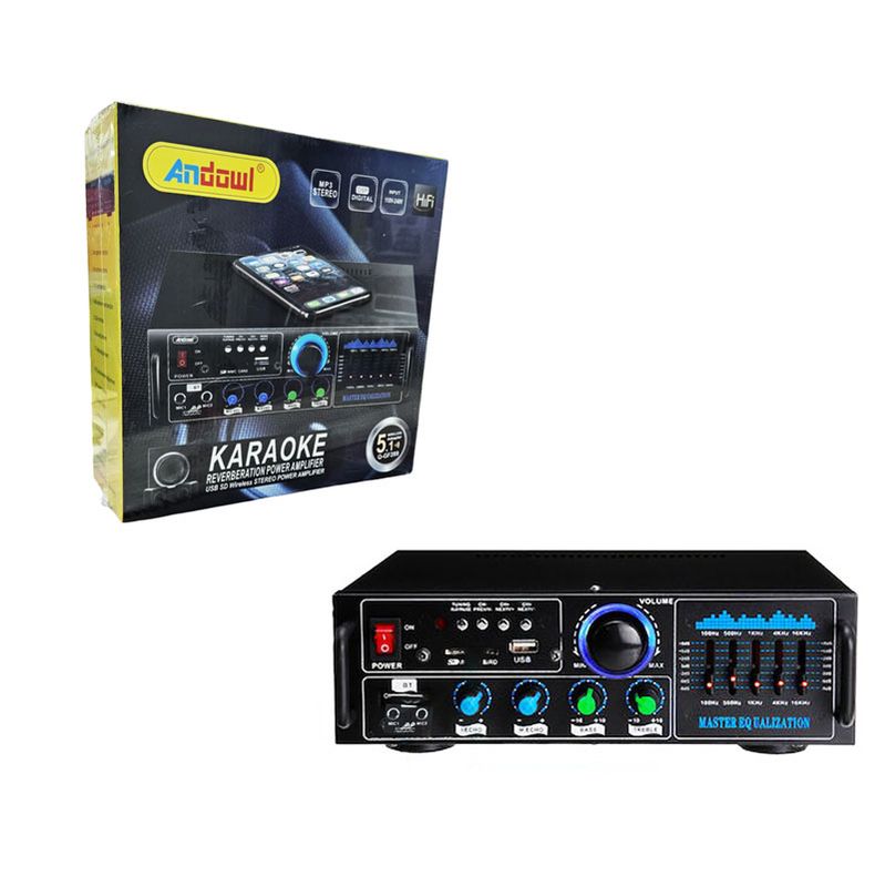 Karaoke Reverberation Power Amplifier 2×70W, ANDOWL Q-GF289