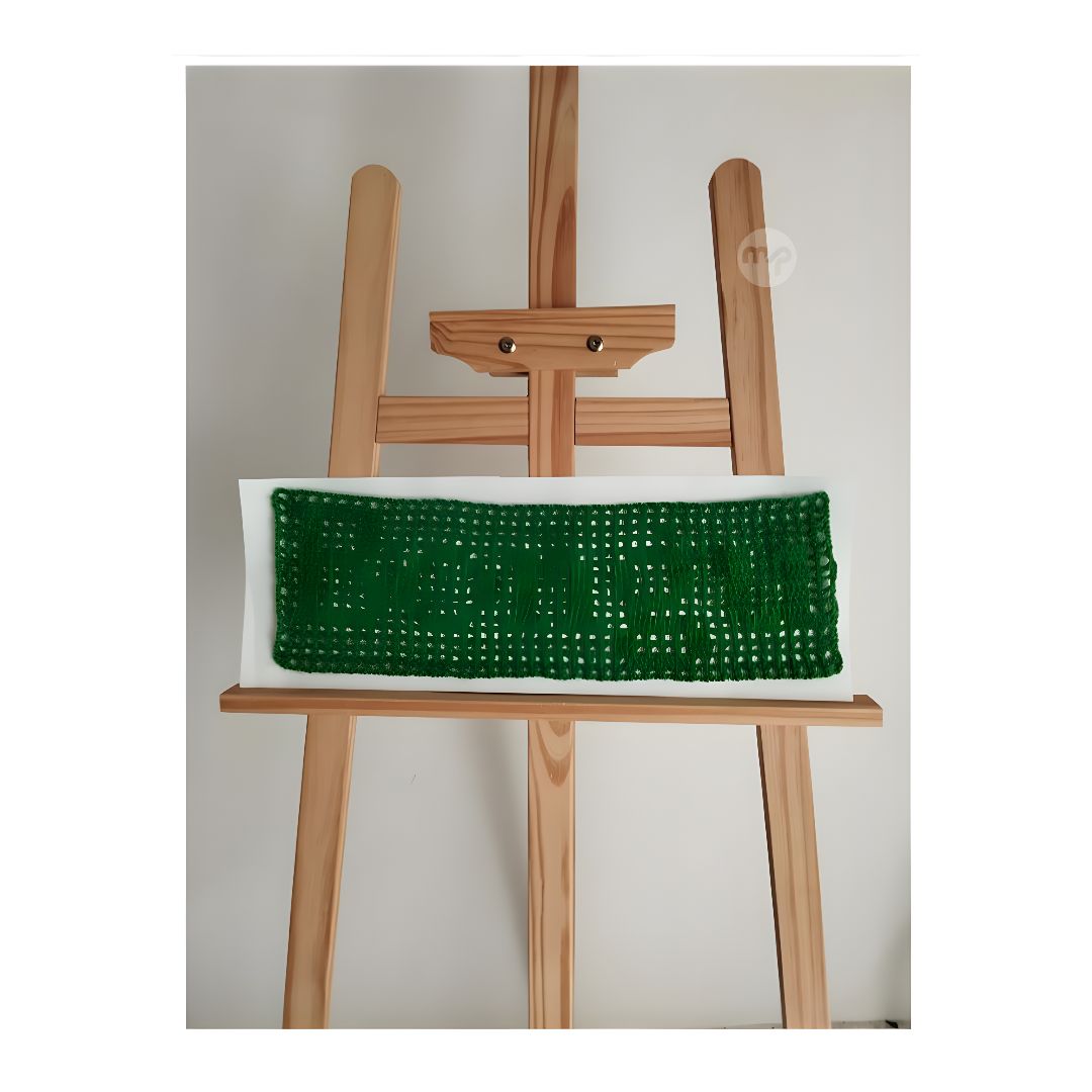 Bongu – Handmade Filet Crochet Art (40x15 cm)