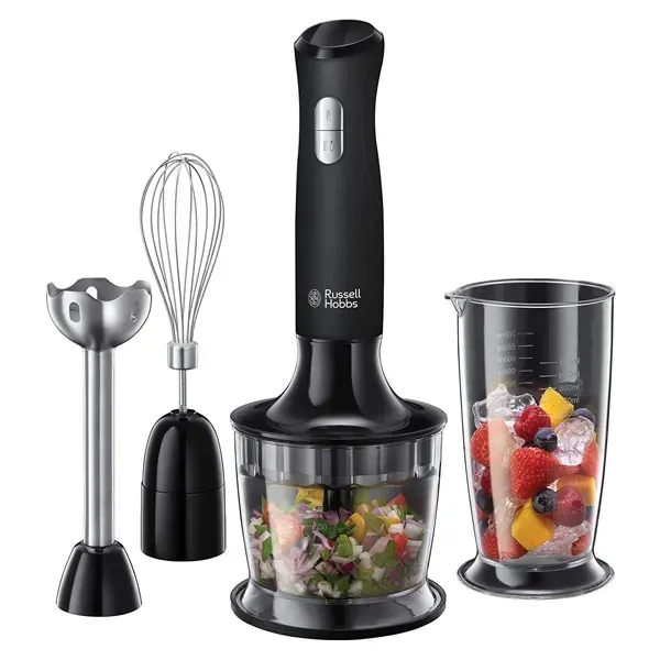 500W 3-in-1 Hand Blender, Russell Hobbs 24702 Matte Black 500W 3-in-1 Hand Blender, Russell Hobbs 24702 Matte Black