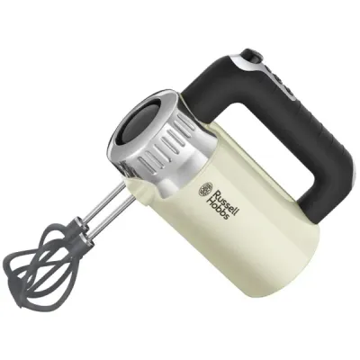 500W 4-Speed Retro Hand Mixer, Russell Hobbs 25202-56 (Cream)