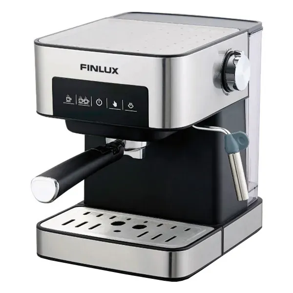 850W 15 Bar Espresso & Cappuccino Coffee Machine, Finlux FEM-1794 (Black/Silver) 850W 15 Bar Espresso & Cappuccino Coffee Machine, Finlux FEM-1794 (Black/Silver)