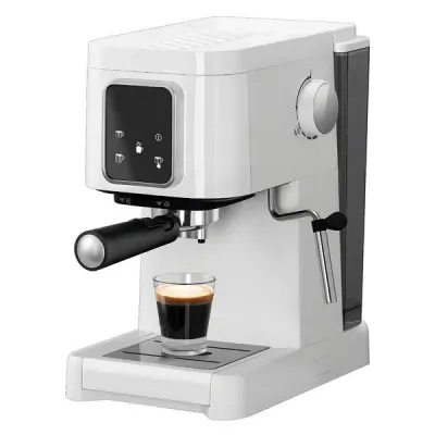 1100W 20 Bar Espresso &amp; Cappuccino Coffee Maker, Finlux FEM-1697 (White)