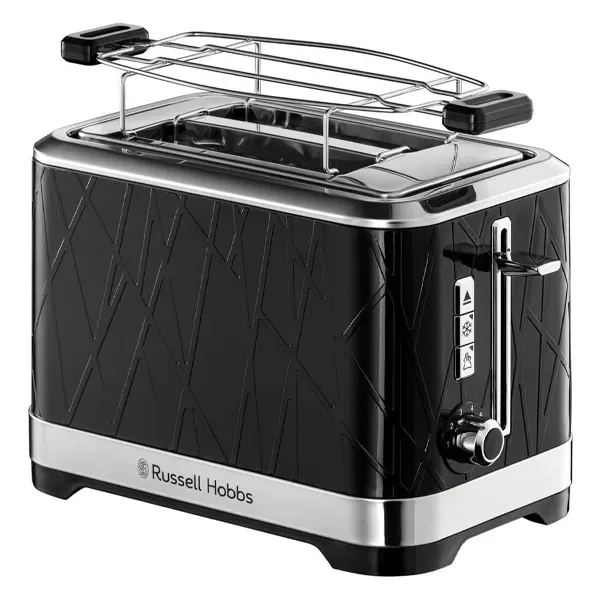 1050W 2-Slice Toaster with Frozen, Reheat & Cancel, Russell Hobbs Structure 28091-56 (Black) 1050W 2-Slice Toaster with Frozen, Reheat & Cancel, Russell Hobbs Structure 28091-56 (Black)