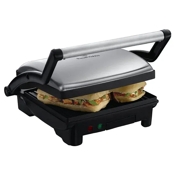 1800W 3-in-1 Panini Grill &amp; Griddle, Russell Hobbs 17888-56 (Stainless Steel)