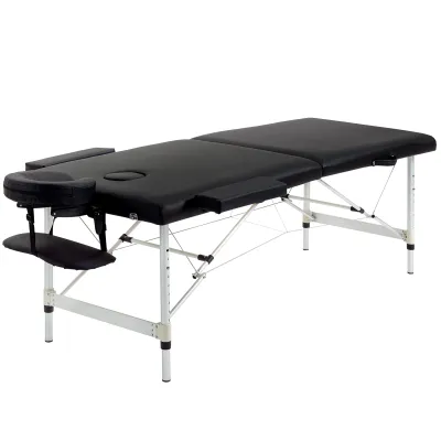 Professional Foldable Massage Table - Adjustable Height 225kg Capacity with Carrying Bag