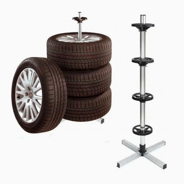Tyre Hanger Holder Wheel Rim Stand with Protective Tire Cover