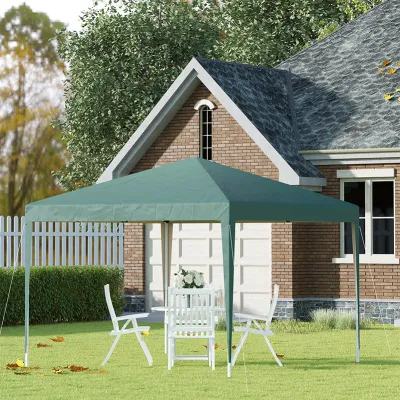 3 x 3m Garden Pop Up Gazebo – Height Adjustable Party Tent with Carry Bag – Green 3 x 3m Garden Pop Up Gazebo – Height Adjustable Party Tent with Carry Bag – Green