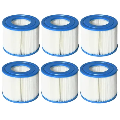 6-Pack Pool Filters for Inflatable Pools/Spas Ø10.5x8cm Non-Woven 6-Pack Pool Filters for Inflatable Pools/Spas Ø10.5x8cm Non-Woven