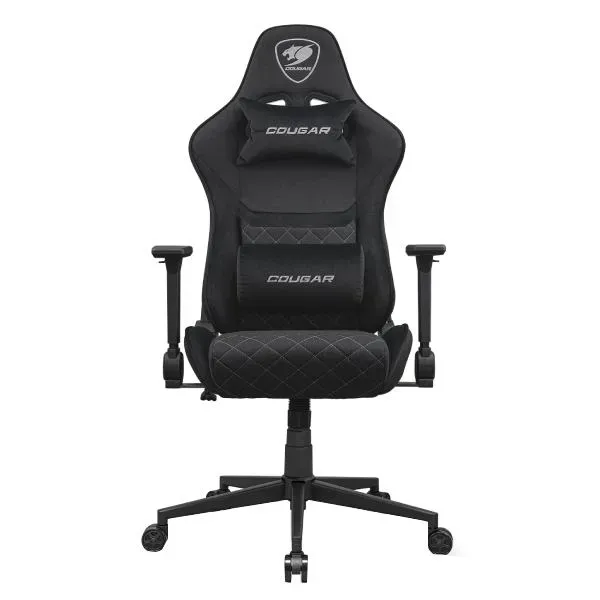 Gaming Chair PU Leather Reclining 160° Headrest Lumbar Support, Cougar Armor Elite Black