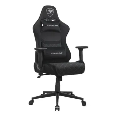 Gaming Chair PU Leather Reclining 160° Headrest Lumbar Support, Cougar Armor Elite Black