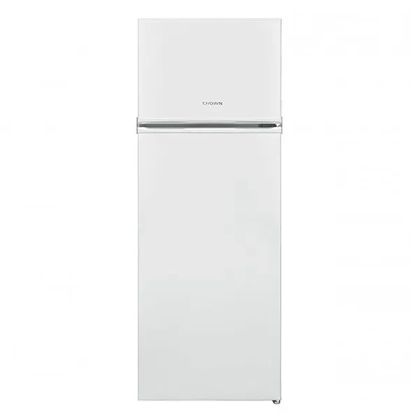 213L Free-Standing Top-Freezer Fridge-Freezer with Static Cooling &amp; Reversible Door, Energy Class E – Crown GN-263E