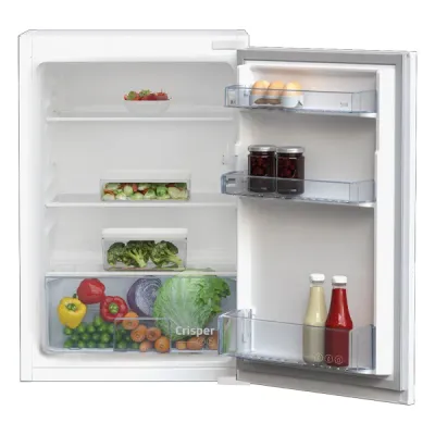 126L Built-in Upright Integrated Fridge with LED Lighting & Safety Glass Shelves, Energy Class E – Beko B1904N 126L Built-in Upright Integrated Fridge with LED Lighting & Safety Glass Shelves, Energy Class E – Beko B1904N