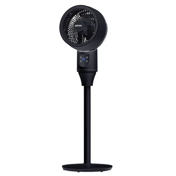 17cm Smart Stand Fan with LED Display, Temperature Reading, Remote Control &amp; Timer, 50W – Zephir ZTB25N
