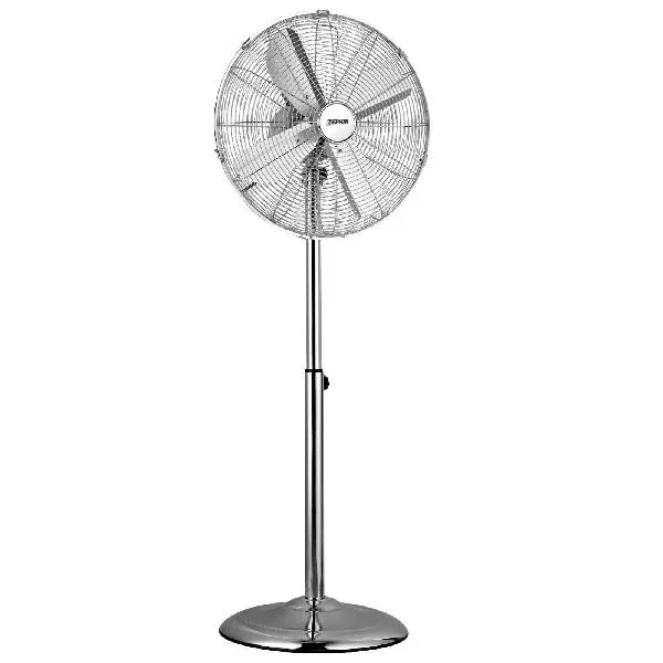 40cm Oscillating Pedestal Stand Fan with 4 Metal Blades &amp; Chrome Finish, 50W – Zephir PF40CR