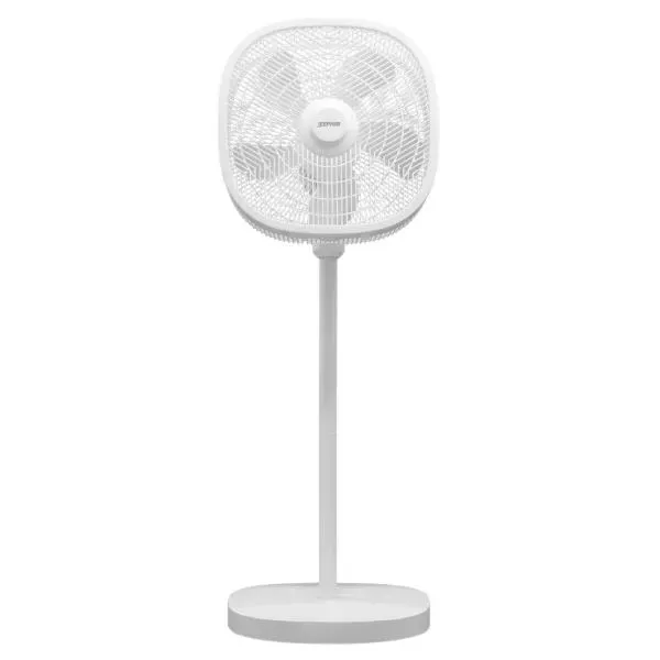 40cm Oscillating Stand Fan with Honeycomb Grid &amp; Square Design, 55W – Zephir Fan-Tastic