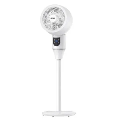 17cm Smart Stand Fan with LED Display, Temperature Reading, Remote Control & Timer, 50W – Zephir ZTB25B (White) 17cm Smart Stand Fan with LED Display, Temperature Reading, Remote Control & Timer, 50W – Zephir ZTB25B (White)