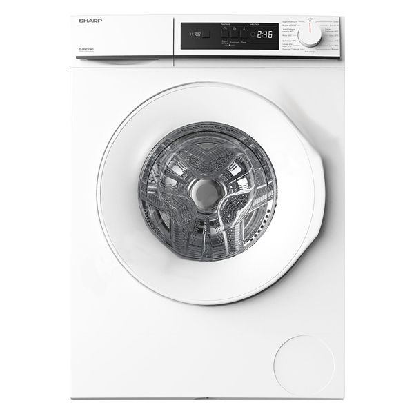 SHARP SH-ESNFA8121WDEE 8kg 1200rpm Free-Standing Washing Machine