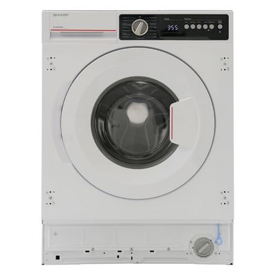 8kg 1400rpm Built-in Washing Machine with Allergy Smart, Steam &amp; Superjet 15 – Sharp ES-NIB814BWNA-EE