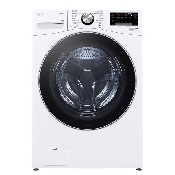 20kg Front-Load Washing Machine with AI DD, TurboWash 360 &amp; Steam, 1000rpm – LG F0P3020TSWC