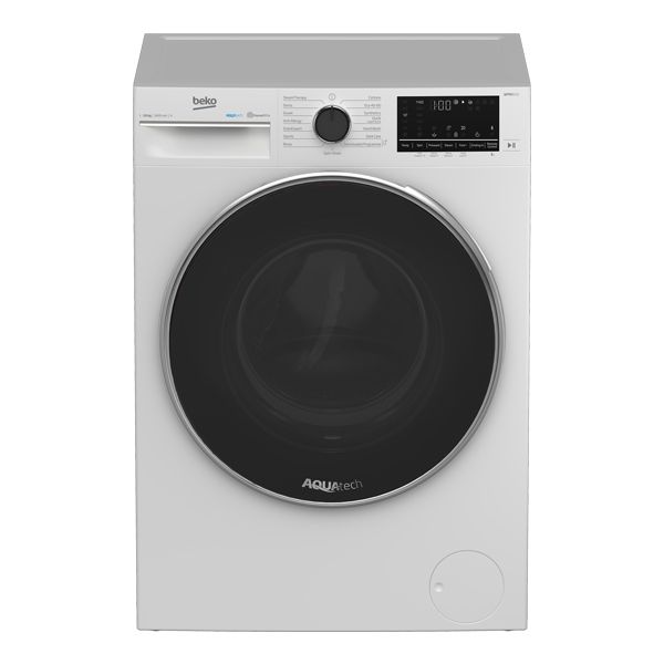 10kg 1400rpm Front-Load Washing Machine with StainExpert &amp; AquaWave – Beko B5W51041AW