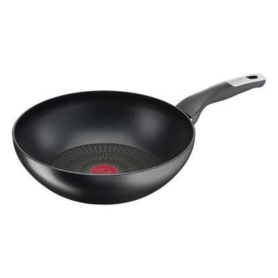 TEFAL G2551902 Unlimited 28cm Wok Frypan Non-Stick Induction Cookware TEFAL G2551902 Unlimited 28cm Wok Frypan Aluminum Cookware