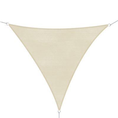 Triangle Sail Shade Lightweight Water Resistant Fabric Blocks 90% UV Rays HDPE (High Density Polyet…