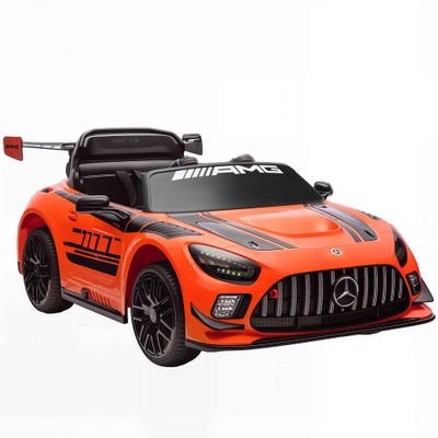 Electric Car for Children 3-8 Years Mercedes-AMG 12V with Remote Control, LED Lights, Transport Whe…
