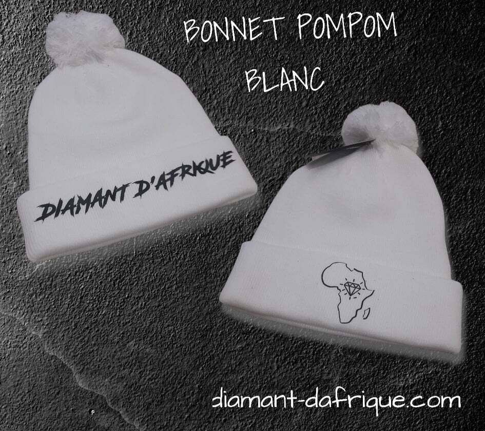 Bonnet pompom DIAMANT D'AFRIQUE