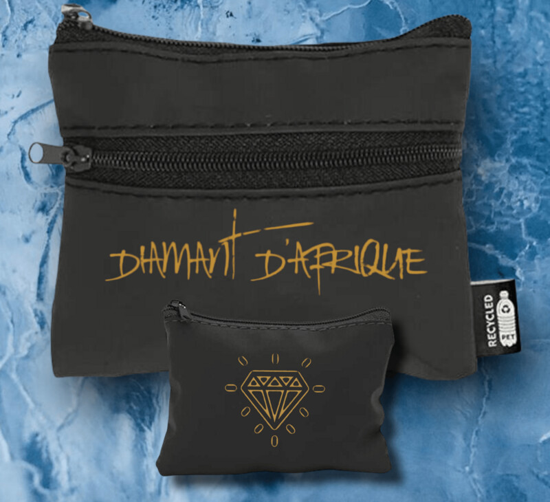 Porte monnaie DIAMANT D'AFRIQUE (2 ZIP)