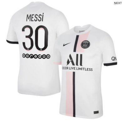 Paris Saint-Germain PSG Away Messi #30 Ligue 1 Jersey