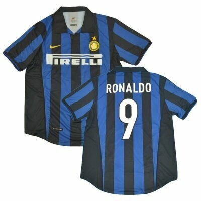 1998-1999 Ronaldo Inter Milan Retro Jersey Shirt #9 (Replica)