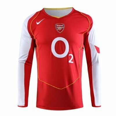 2004-2005 Arsenal Home Long Sleeve Retro Jersey Shirt