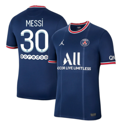 Paris Saint-Germain PSG Home Messi #30 Ligue 1 Jersey