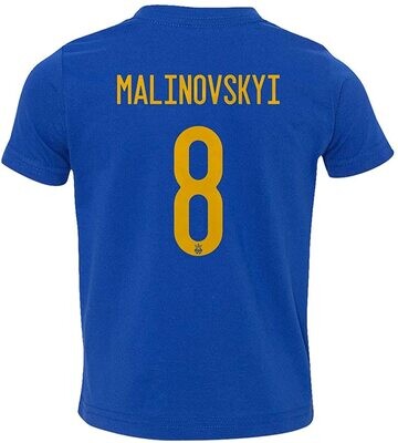 2021 Ukraine Away Soccer Jersey (Malinovskyi 8)