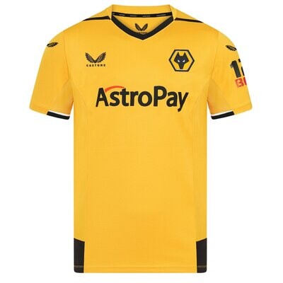 Wolverhampton Wanderers Wolves 22-23 Home Jersey