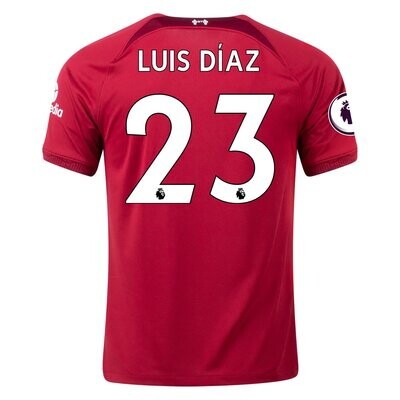 Liverpool 22-23 Home Red Jersey Luis Diaz