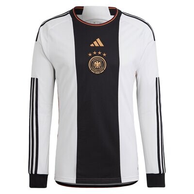 Germany World Cup Home Long Sleeve Soccer Jersey 2022