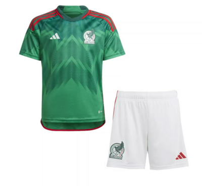 2022 Mexico Home World Cup Jersey Kids Kit