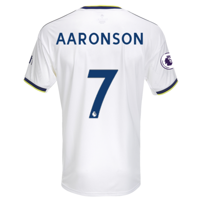 Leeds United 22-23 Home Soccer Jersey Aaronson 7
