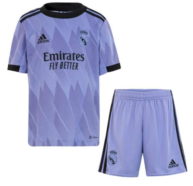 Real Madrid Away Youth Kids kit 22-23 Jersey and Shorts