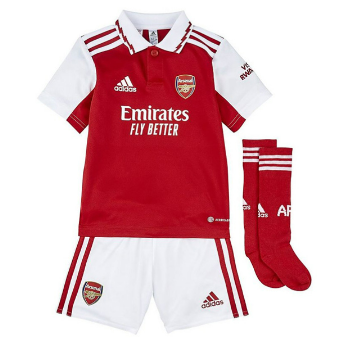 Arsenal Home Youth Full Kids kit 22-23 Jersey, Shorts and Socks