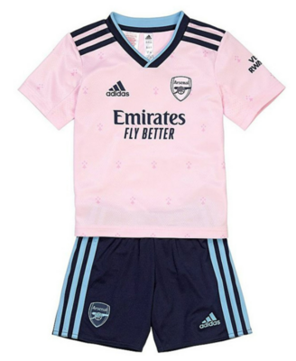 Arsenal Third Youth Kids kit 22-23 Jersey and Shorts