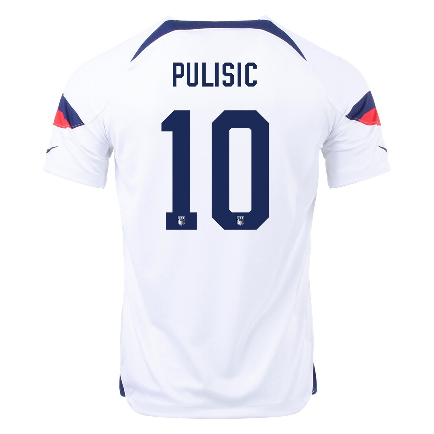 USA 2022 Home World Cup White Soccer Jersey Pulisic 10