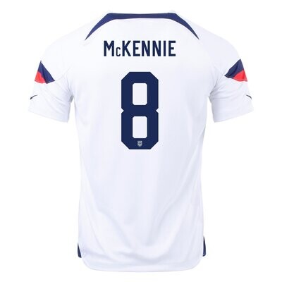 USA 2022 Home World Cup White Soccer Jersey McKennie #8
