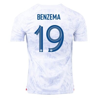 Karim Benzema France 2022 Away World Cup Jersey