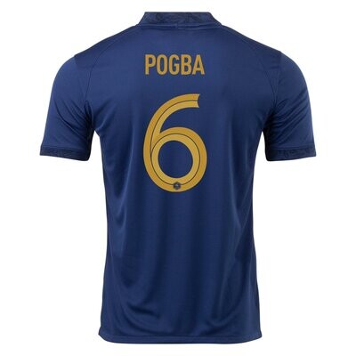 Paul Pogba France 2022 Home World Cup Jersey