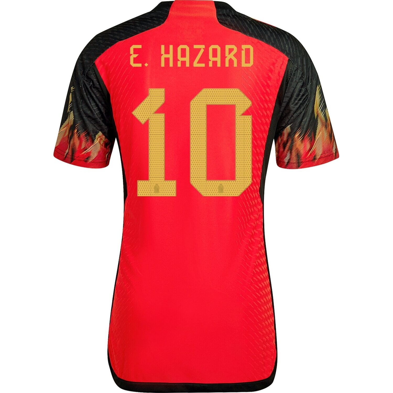 Belgium 2022 World Cup Home Soccer Jersey Player Version (EURO SIZING) E. HAZARD #10