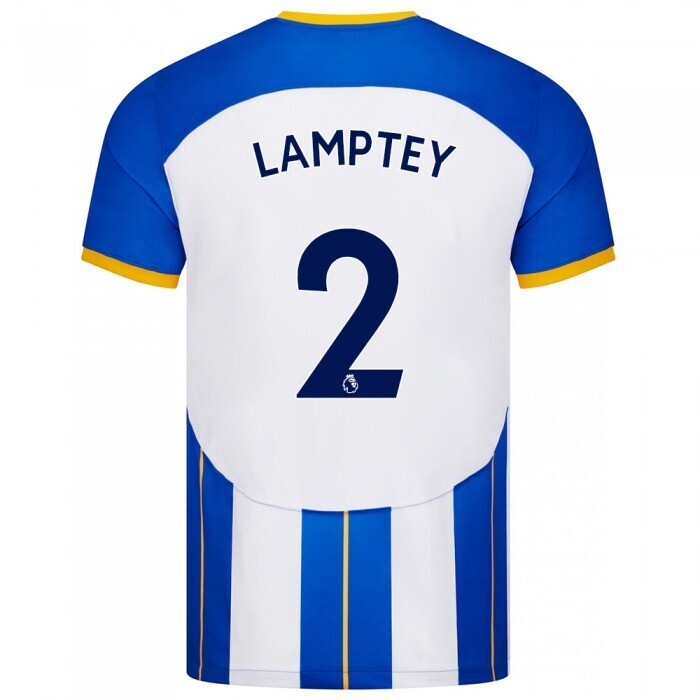 Brighton 22-23 Home Soccer Jersey Lamptey #2