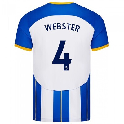 Brighton 22-23 Home Soccer Jersey Webster #4