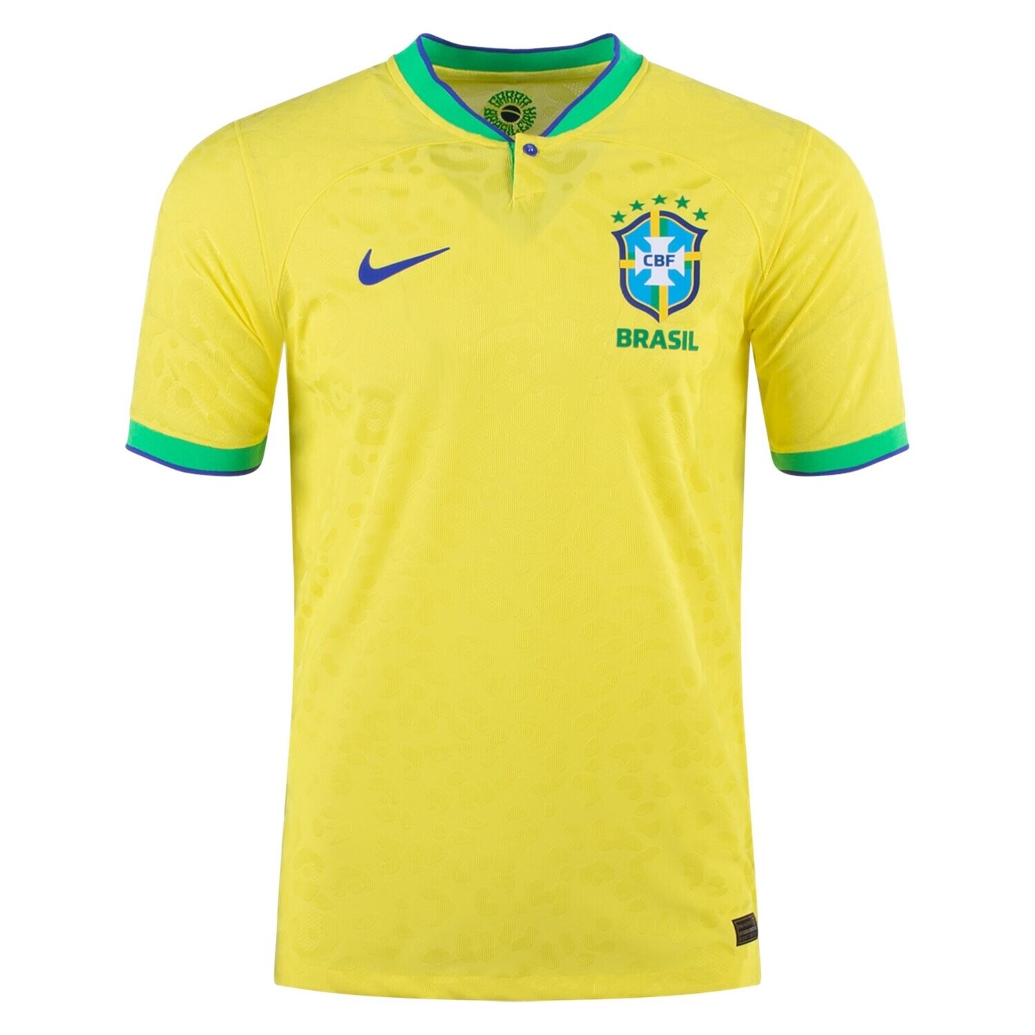 Brazil 2022 World Cup Home Soccer Player Version Jersey (EURO SIZING)